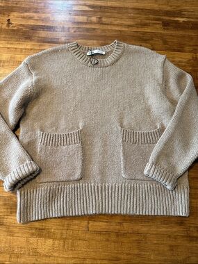 Zara Pocket Sweater Sz Small (k1)